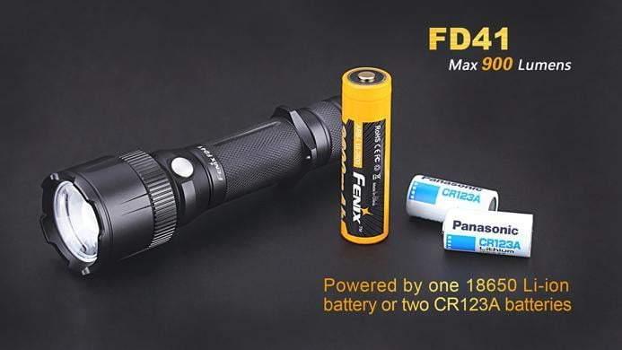 Fenix FD41 - Faisceau réglable - rotation 360° - 900 Lumens + Batterie 2600mAh USB incluse Site Officiel FENIX® - Votre boutique en ligne Fenix®