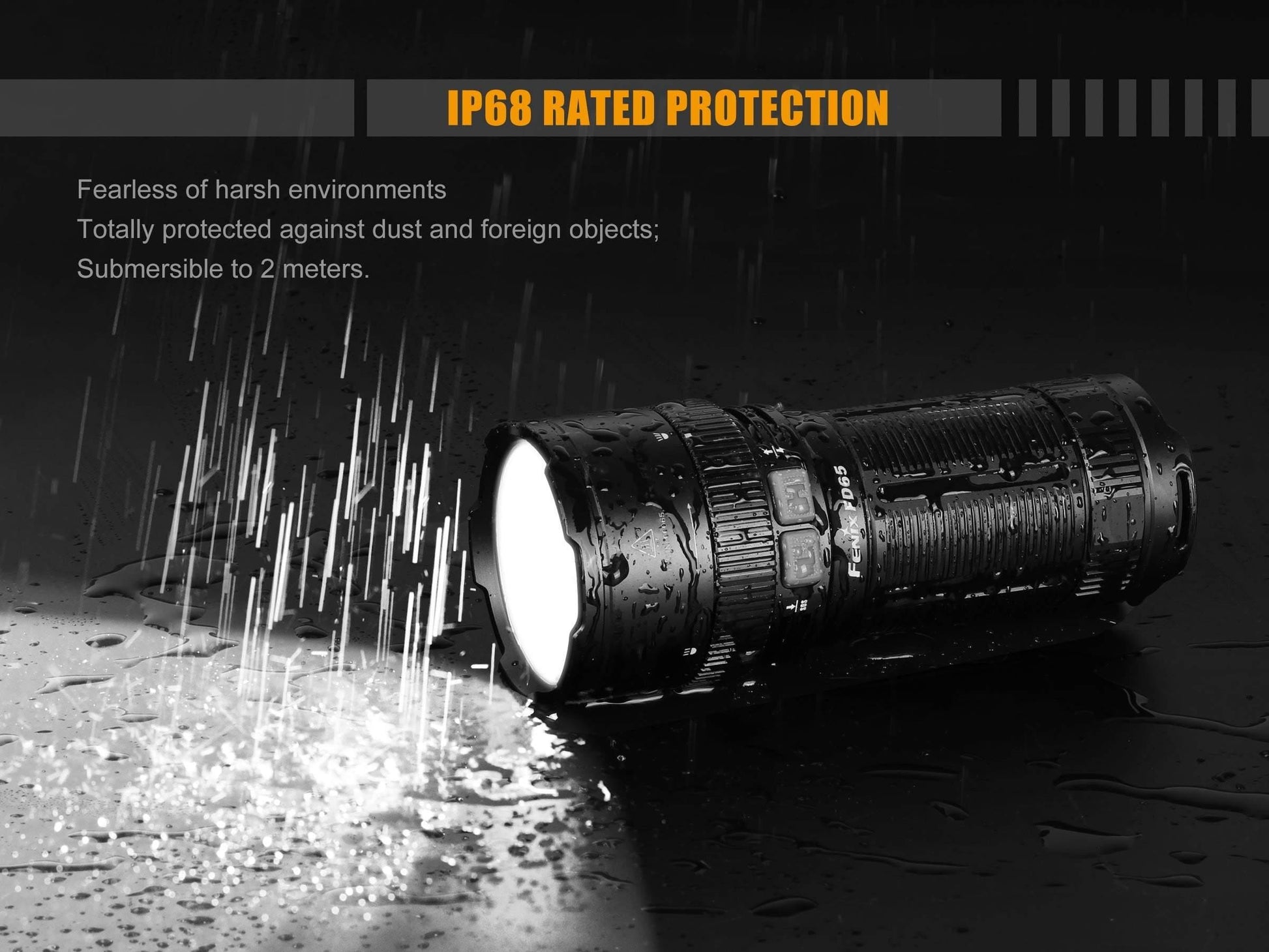 Fenix FD65 - 3800 Lumens - focale - 410 mètres Site Officiel FENIX® - Votre boutique en ligne Fenix®