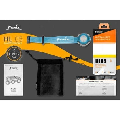 Fenix HL05 - coloris bleu - lampe frontale LED - avec piles Site Officiel FENIX® - Votre boutique en ligne Fenix®