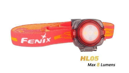 Fenix HL05 - coloris rouge - lampe frontale LED - avec piles Site Officiel FENIX® - Votre boutique en ligne Fenix®