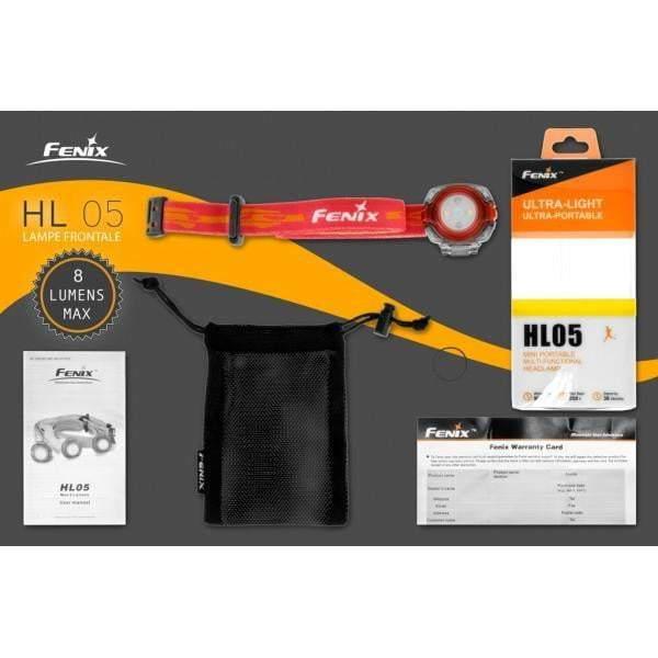 Fenix HL05 - coloris rouge - lampe frontale LED - avec piles Site Officiel FENIX® - Votre boutique en ligne Fenix®