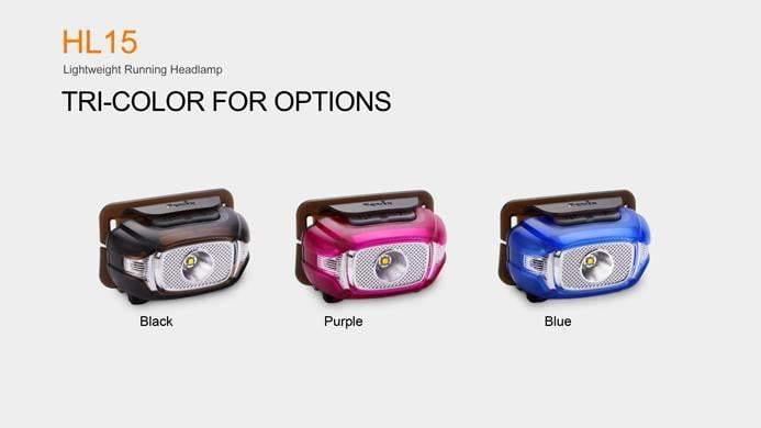 Fenix HL15 rose - spéciale joggeur - 200 Lumens Site Officiel FENIX® - Votre boutique en ligne Fenix®