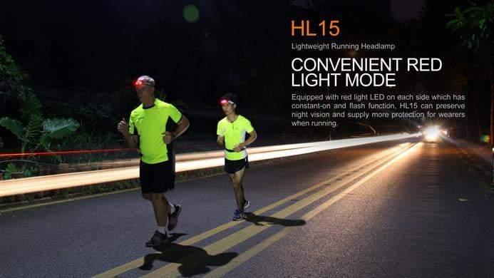 Fenix HL15 rose - spéciale joggeur - 200 Lumens Site Officiel FENIX® - Votre boutique en ligne Fenix®