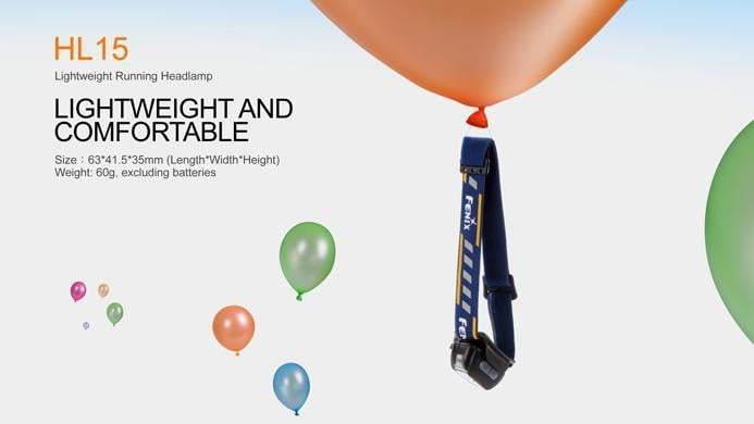 Fenix HL15 rose - spéciale joggeur - 200 Lumens Site Officiel FENIX® - Votre boutique en ligne Fenix®