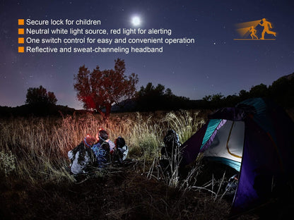 Fenix HL16 - Spécialement prévu pour les enfants - 70 Lumens - 3 coloris Site Officiel FENIX® - Votre boutique en ligne Fenix®