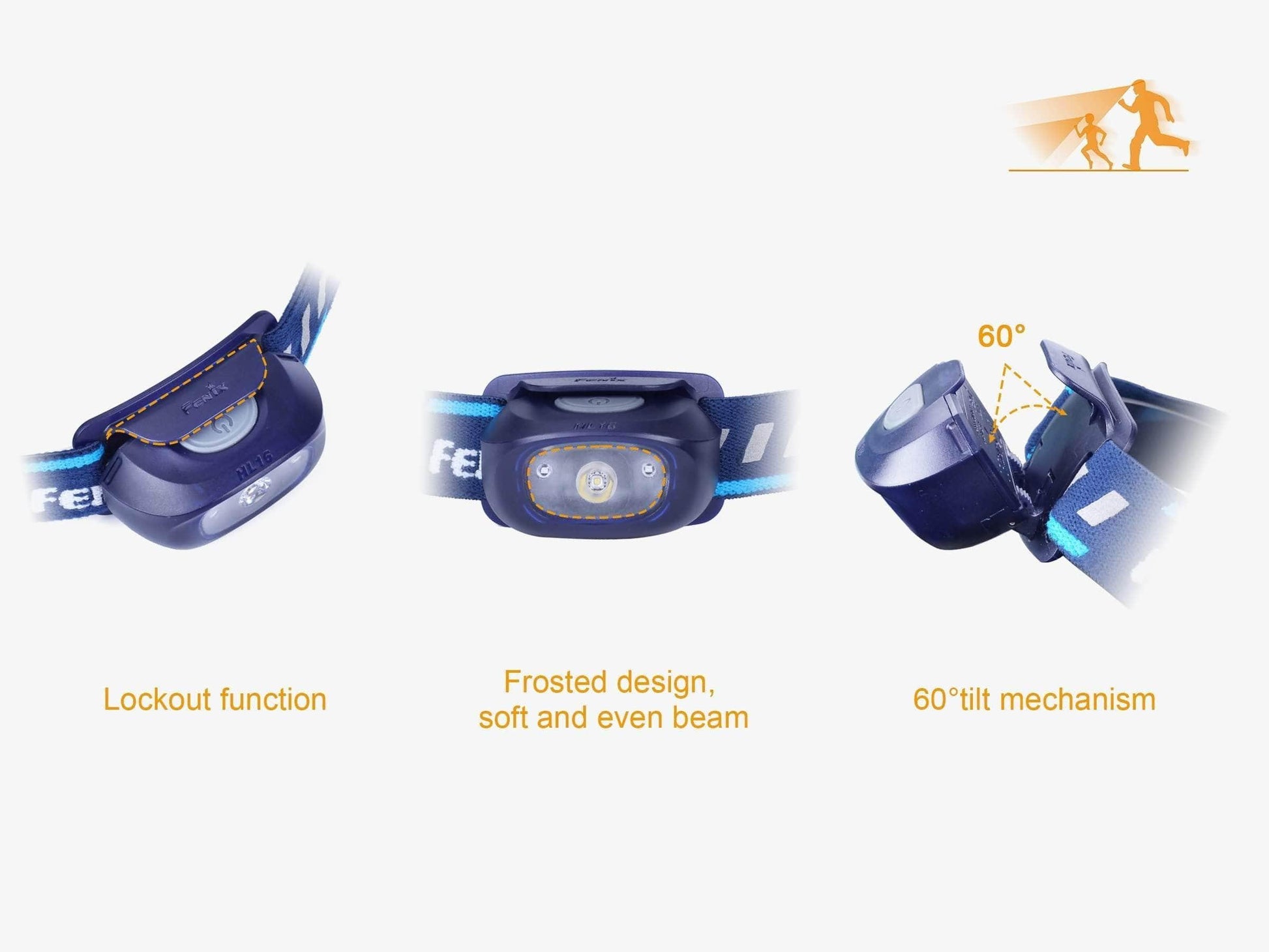 Fenix HL16 - Spécialement prévu pour les enfants - 70 Lumens - 3 coloris Site Officiel FENIX® - Votre boutique en ligne Fenix®