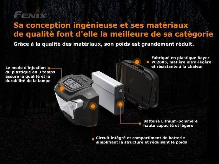 Fenix HL18RW - Lampe frontale dédiée au trail running - 500 lumens