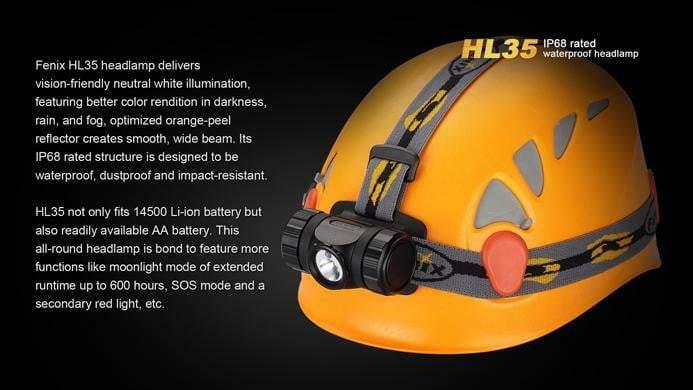 Fenix HL35 - LED Neutre Blanche - 450 Lumens Site Officiel FENIX® - Votre boutique en ligne Fenix®