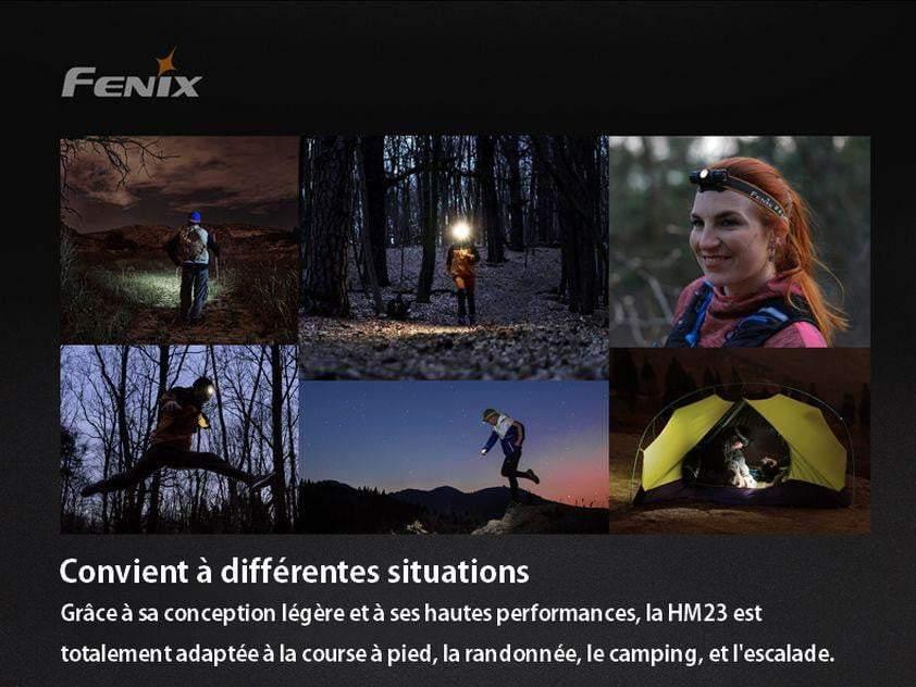 Fenix HM23 - Lampe frontale AA pile incluse - 240 lumens Site Officiel FENIX® - Votre boutique en ligne Fenix®