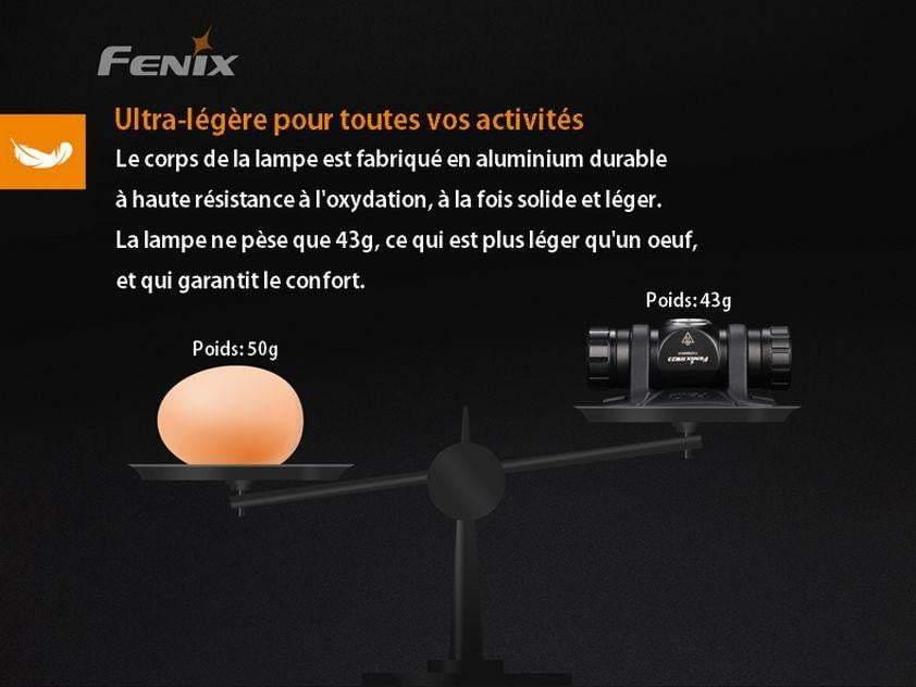Fenix HM23 - Lampe frontale AA pile incluse - 240 lumens Site Officiel FENIX® - Votre boutique en ligne Fenix®