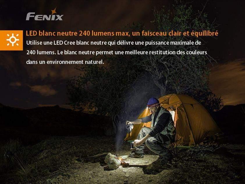 Fenix HM23 - Lampe frontale AA pile incluse - 240 lumens Site Officiel FENIX® - Votre boutique en ligne Fenix®