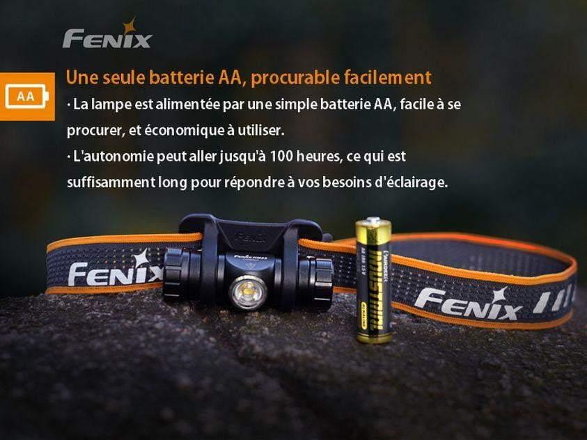 Fenix HM23 - Lampe frontale AA pile incluse - 240 lumens Site Officiel FENIX® - Votre boutique en ligne Fenix®
