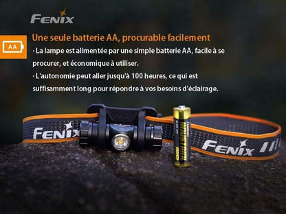 Fenix HM23 - Lampe frontale AA pile incluse - 240 lumens Site Officiel FENIX® - Votre boutique en ligne Fenix®