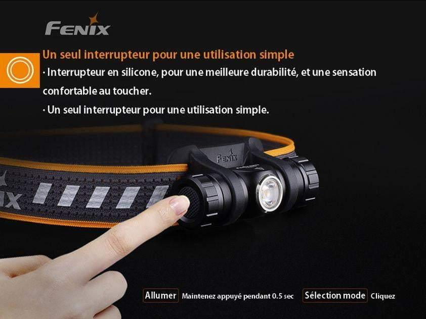 Fenix HM23 - Lampe frontale AA pile incluse - 240 lumens Site Officiel FENIX® - Votre boutique en ligne Fenix®