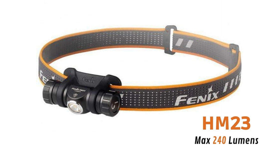 Fenix HM23 - Lampe frontale AA pile incluse - 240 lumens Site Officiel FENIX® - Votre boutique en ligne Fenix®