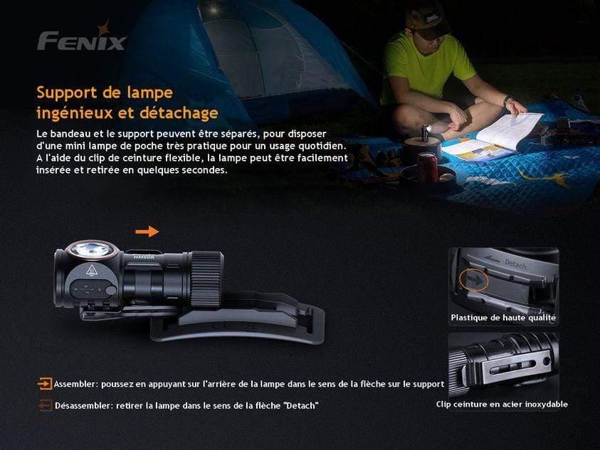 Fenix HM50R V2.0 - 700 Lumens - rechargeable multifonctions Site Officiel FENIX® - Votre boutique en ligne Fenix®