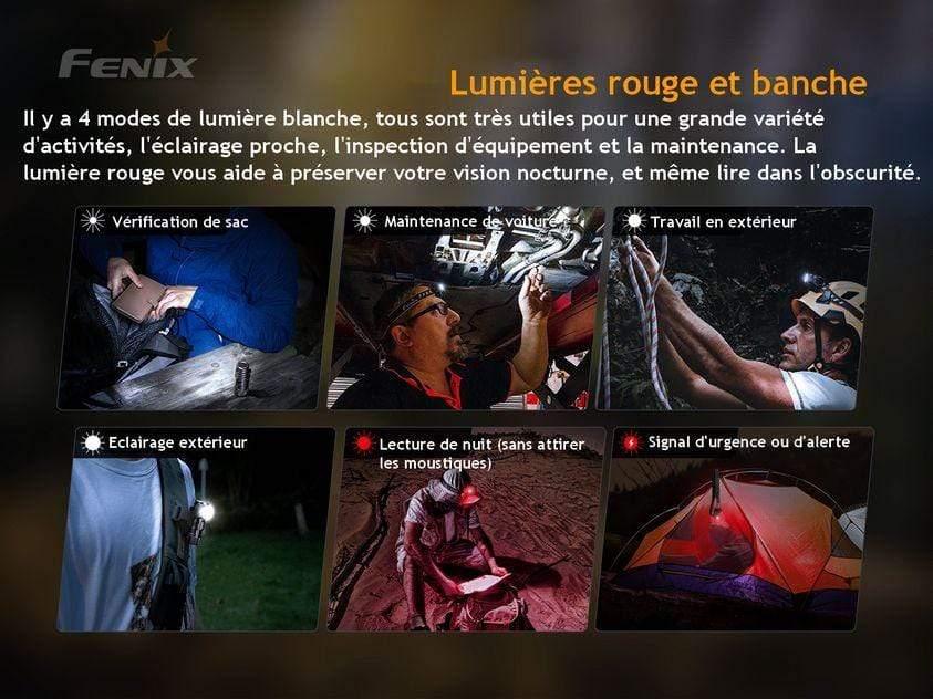 Fenix HM50R V2.0 - 700 Lumens - rechargeable multifonctions Site Officiel FENIX® - Votre boutique en ligne Fenix®