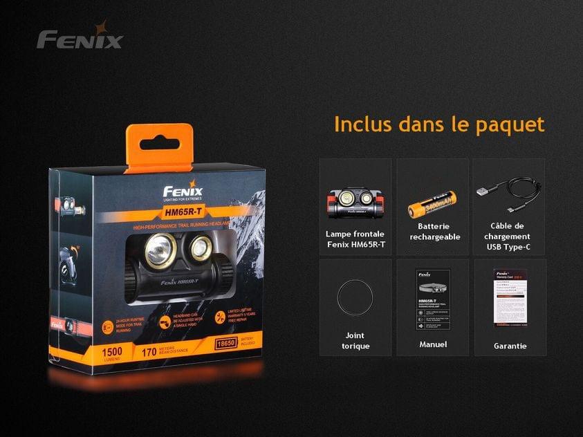 Fenix HM65R-T - 1500 Lumens - Rechargeable USB-C - Double faisceau