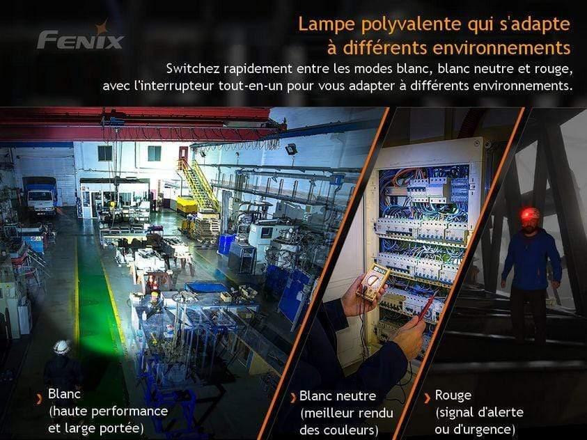 Fenix HM70R - Triple source d'éclairages - 1600 lumens Site Officiel FENIX® - Votre boutique en ligne Fenix®