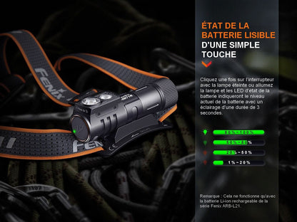 Fenix HM71R - 2700 lumens - Rechargeable USB-C  - Multifonctions Revendeur Officiel Lampes FENIX depuis 2008 | Votre Boutique en ligne FENIX®