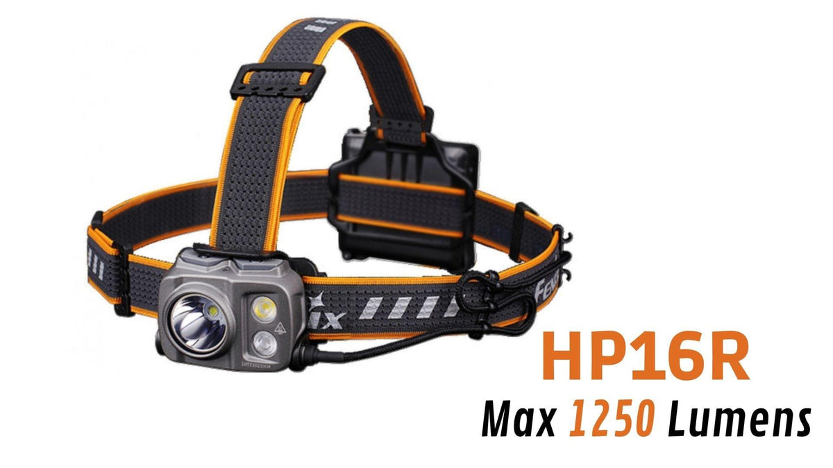 Lampe Frontale Fenix HP16R Rechargeable USB-C - Lampe LED Aluminium D’Occasion | Frontale Fenix HP16R USB-C & AA