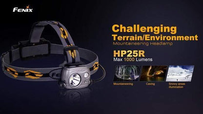 Fenix HP25R rechargeable - 1000 Lumens + batterie incluse Site Officiel FENIX® - Votre boutique en ligne Fenix®