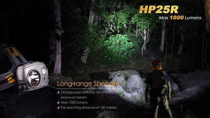 Fenix HP25R rechargeable - 1000 Lumens + batterie incluse Site Officiel FENIX® - Votre boutique en ligne Fenix®
