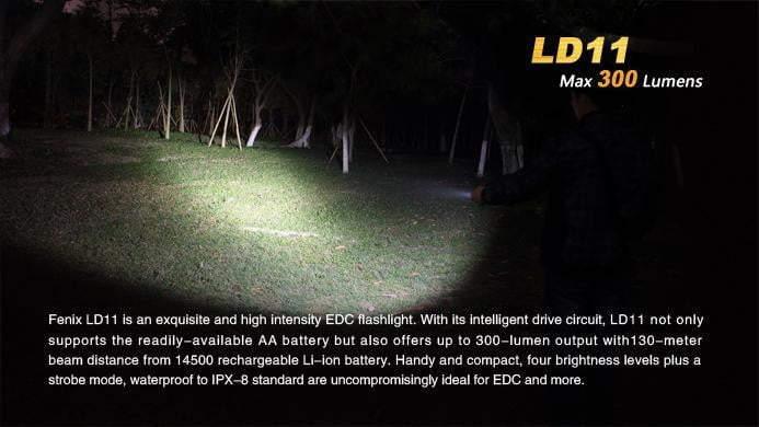 Fenix LD11 - 300 Lumens Site Officiel FENIX® - Votre boutique en ligne Fenix®