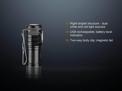 Fenix LD15R Lampe de poche LED Rechargeable à angle droit Site Officiel FENIX® - Votre boutique en ligne Fenix®