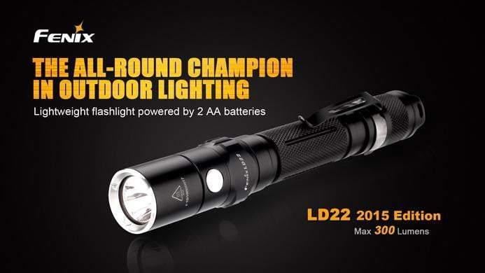 Fenix LD22 édition 2015 - 300 Lumens - avec Piles Site Officiel FENIX® - Votre boutique en ligne Fenix®
