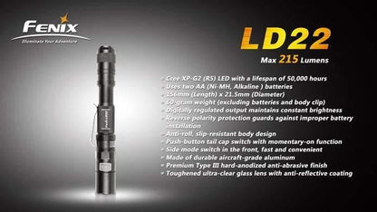 Fenix LD22 G2 Site Officiel FENIX® - Votre boutique en ligne Fenix®