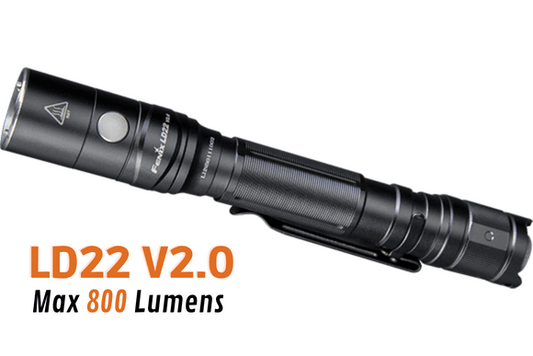 Fenix LD22 V2.0 - 800 Lumens - 214mètres de portée - Pack complet Revendeur Officiel Lampes FENIX depuis 2008 | Votre Boutique en ligne FENIX®