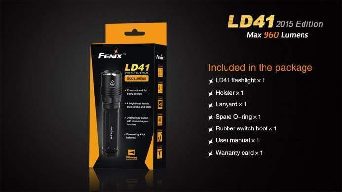 Fenix LD41 - édition 2015 - 960 Lumens Site Officiel FENIX® - Votre boutique en ligne Fenix®