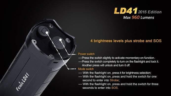 Fenix LD41 - édition 2015 - 960 Lumens Site Officiel FENIX® - Votre boutique en ligne Fenix®