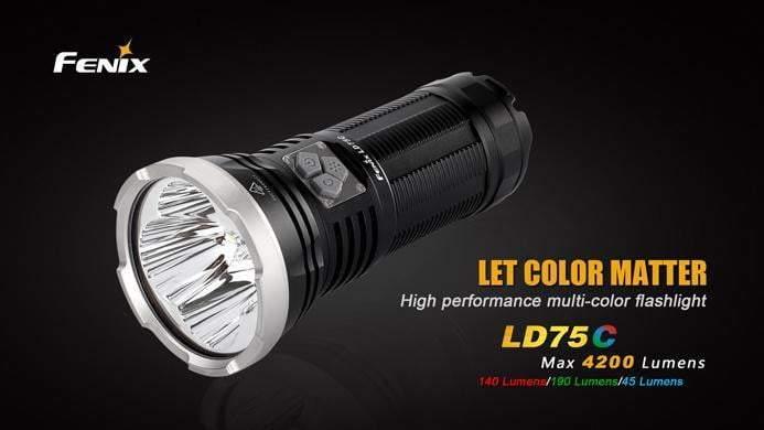Fenix LD75C - 4 Couleurs - 4200 Lumens Site Officiel FENIX® - Votre boutique en ligne Fenix®