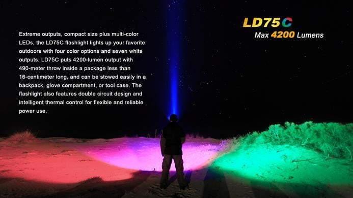 Fenix LD75C - 4 Couleurs - 4200 Lumens Site Officiel FENIX® - Votre boutique en ligne Fenix®