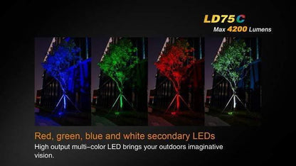 Fenix LD75C - 4 Couleurs - 4200 Lumens Site Officiel FENIX® - Votre boutique en ligne Fenix®