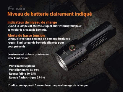 Fenix LR35R rechargeable - 10 000 lumens - pack complet Site Officiel FENIX® - Votre boutique en ligne Fenix®