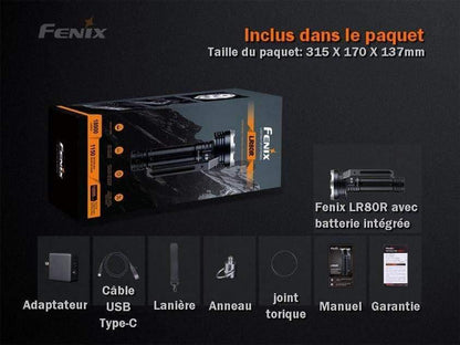 Fenix LR80R - 18 000 Lumens - lampe de recherche Site Officiel FENIX® - Votre boutique en ligne Fenix®