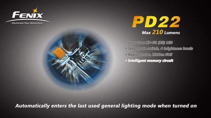 Fenix PD22 G2 Site Officiel FENIX® - Votre boutique en ligne Fenix®