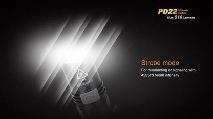 Fenix PD22UE Ultimate édition - 510 Lumens Site Officiel FENIX® - Votre boutique en ligne Fenix®