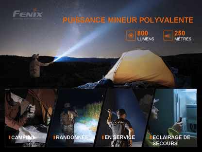 Fenix PD25R Rechargeable - Max 800 Lumens Revendeur Officiel Lampes FENIX depuis 2008 | Votre Boutique en ligne FENIX®