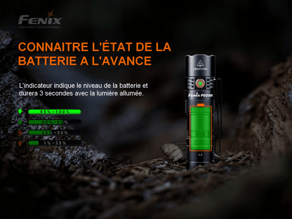 Fenix PD25R Rechargeable - Max 800 Lumens Revendeur Officiel Lampes FENIX depuis 2008 | Votre Boutique en ligne FENIX®