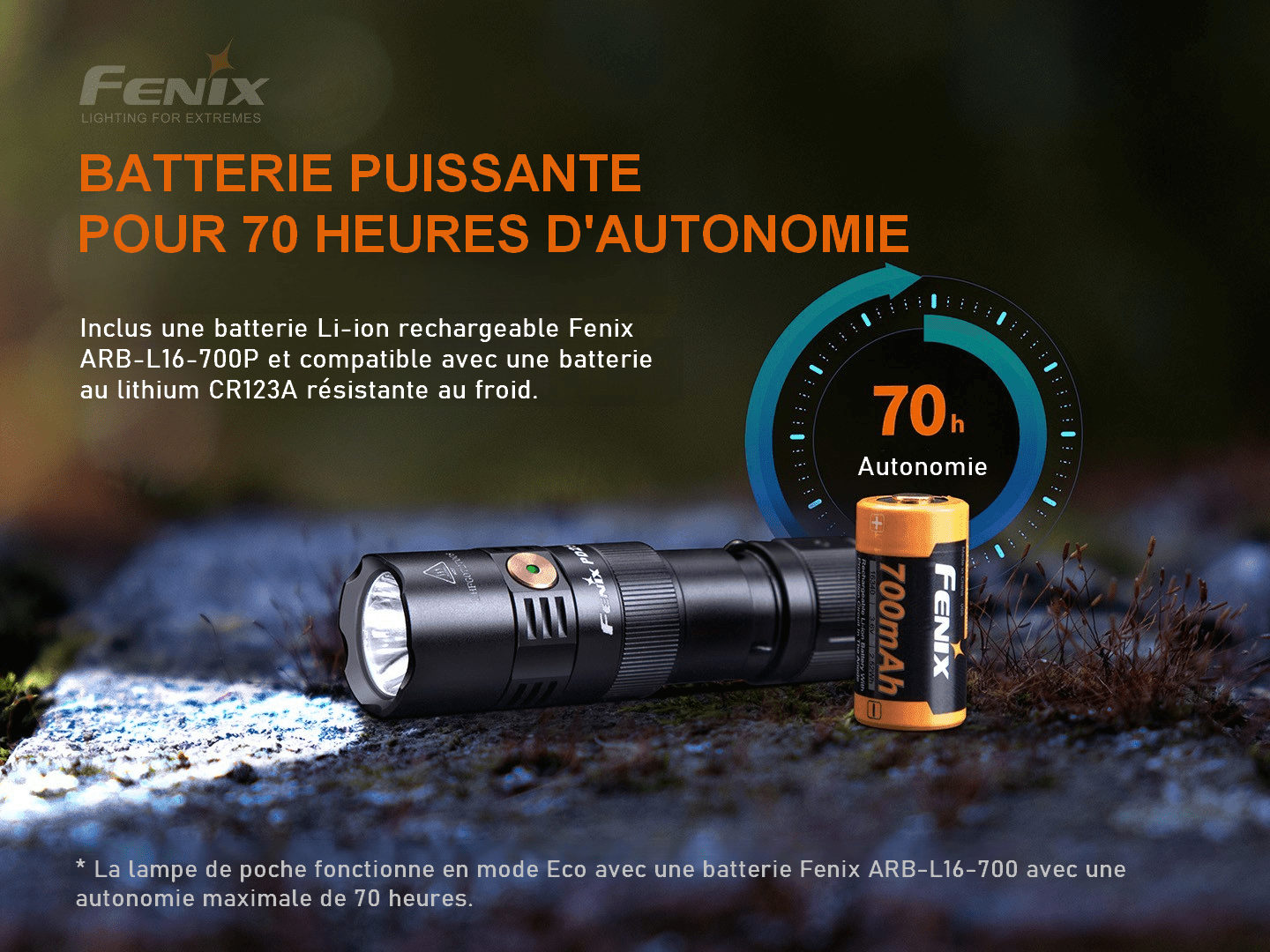 Lampe Fenix PD25R 800 lumens