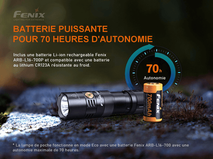 Fenix PD25R Rechargeable - Max 800 Lumens Revendeur Officiel Lampes FENIX depuis 2008 | Votre Boutique en ligne FENIX®