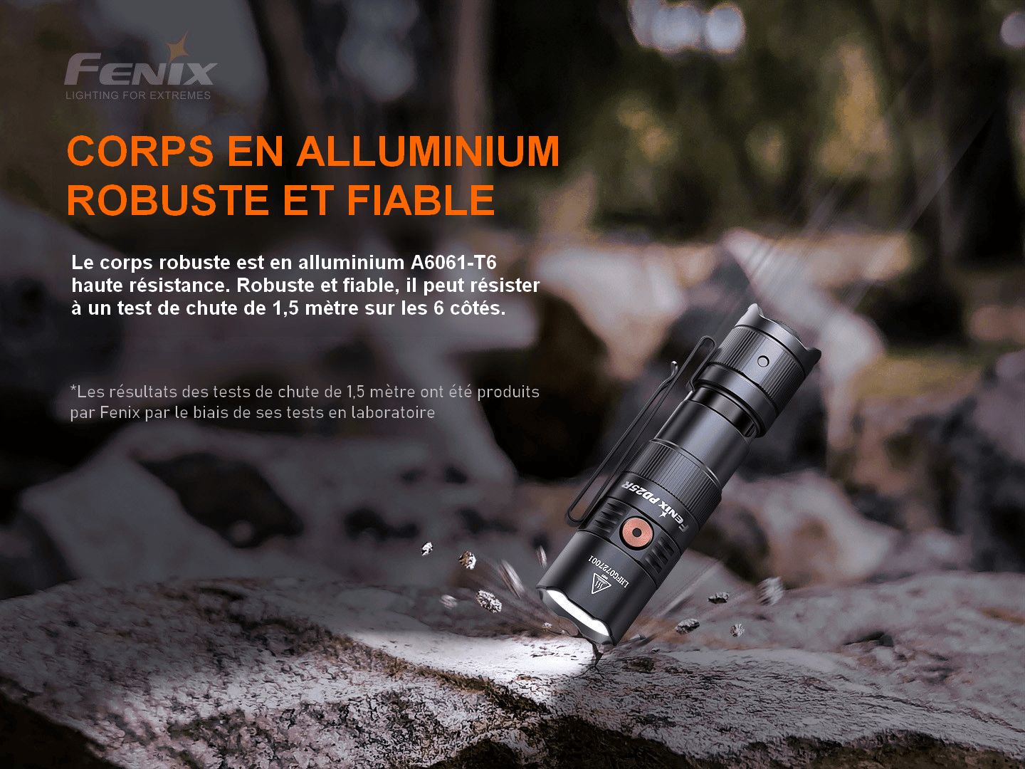 Fenix PD25R Rechargeable - Max 800 Lumens Revendeur Officiel Lampes FENIX depuis 2008 | Votre Boutique en ligne FENIX®