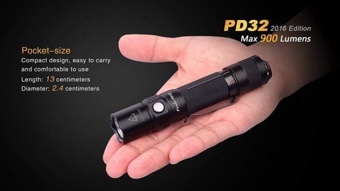 Fenix PD32 édition 2016 - 900 Lumens Site Officiel FENIX® - Votre boutique en ligne Fenix®