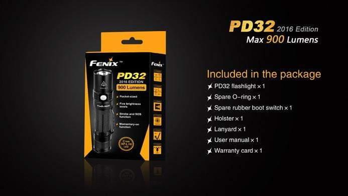 Fenix PD32 édition 2016 - 900 Lumens Site Officiel FENIX® - Votre boutique en ligne Fenix®