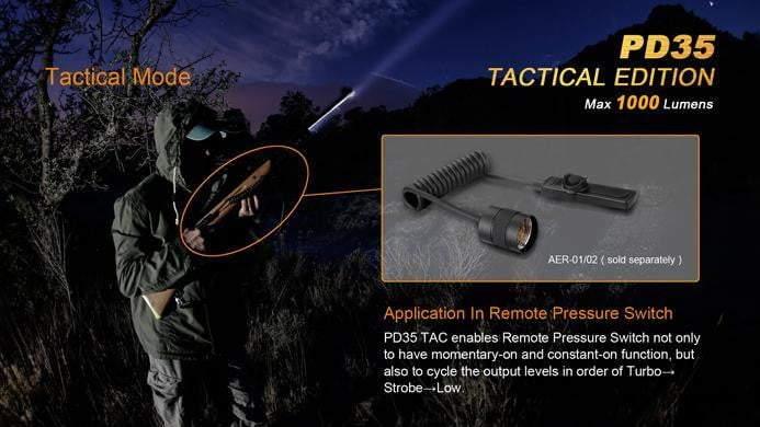 Fenix PD35 Tactical édition - 1000 Lumens Site Officiel FENIX® - Votre boutique en ligne Fenix®