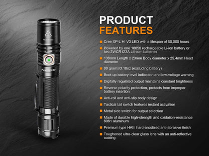 Fenix PD35 V2.0 - édition 2018 - 1000 Lumens - 250 mètres Site Officiel FENIX® - Votre boutique en ligne Fenix®
